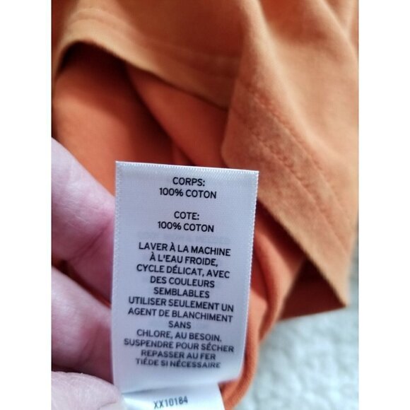 BP. Crop Washed Pocket T-Shirt Rust Amber Short Sleeve Crew Neck  Women's Sz XS - Picture 7 of 7